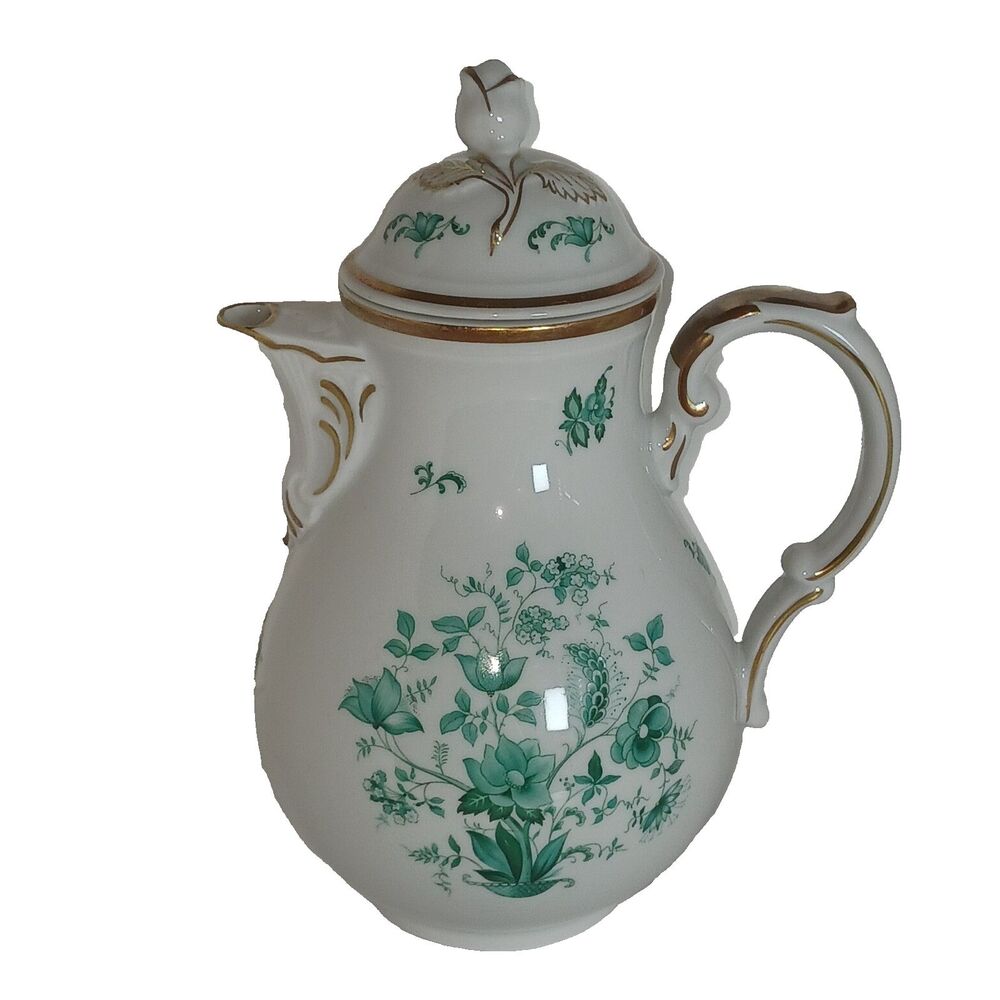 Rare Oscar Schaller Bavaria Schwarzenbach Bavaria Germany Meissen Garden Teapot